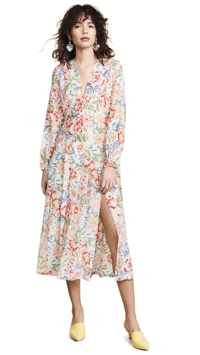 Shop Rixo London Camellia Dress In Resort Floral