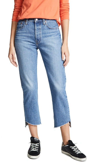 Shop Levi's 501 Crop Jeans In Call Me Crazy