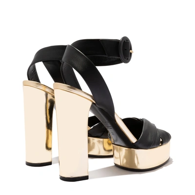 Shop Casadei Manu In Black And Golden