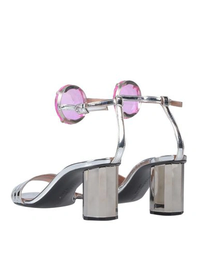 Shop Marco De Vincenzo Sandals In Silver