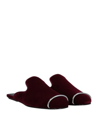 Shop Alexander Wang Mules In Maroon