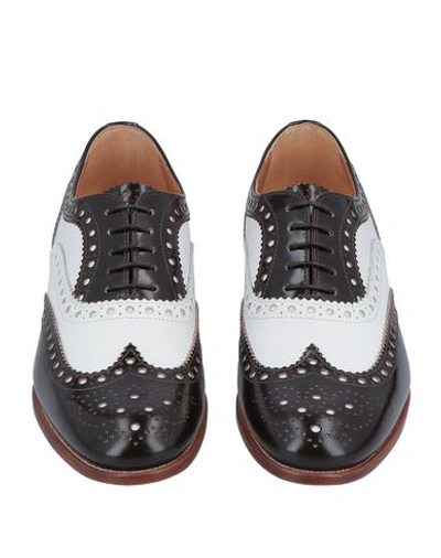 Shop Church's Lace-up Shoes In Dark Brown