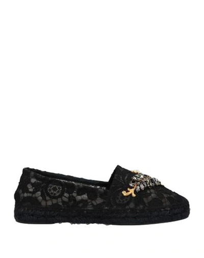 Shop Dolce & Gabbana Espadrilles In Black