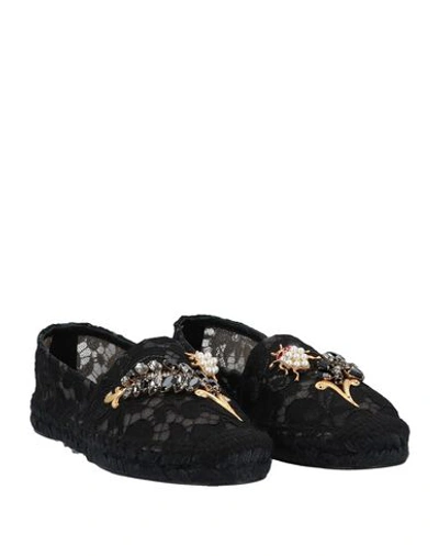 Shop Dolce & Gabbana Espadrilles In Black