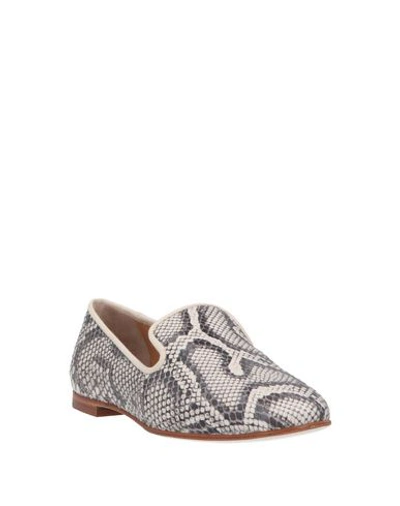Shop Giuseppe Zanotti Loafers In Light Grey