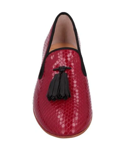 Shop Giuseppe Zanotti Loafers In Red
