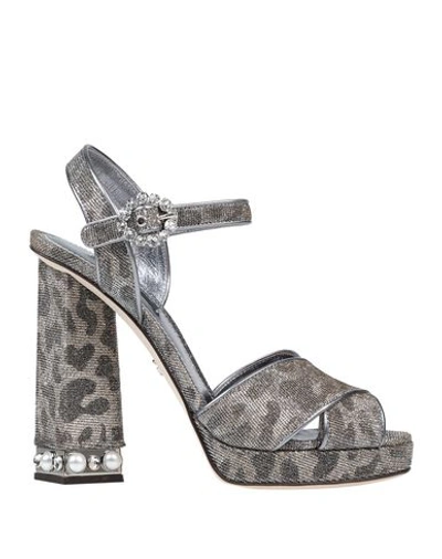 Dolce & Gabbana Sandals In Silver