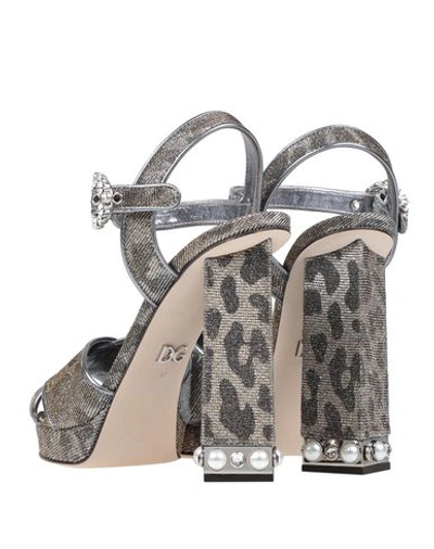 Dolce & Gabbana Sandals In Silver