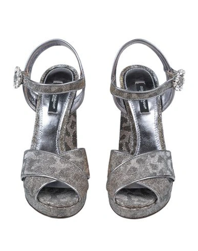 Dolce & Gabbana Sandals In Silver
