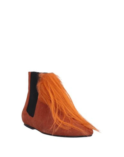 Shop Susana Traca Ankle Boots In Orange