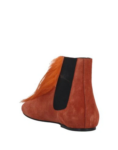 Shop Susana Traca Ankle Boots In Orange