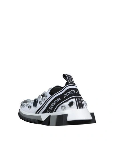 Shop Dolce & Gabbana Woman Sneakers White Size 8.5 Polyester, Polyamide, Elastane, Viscose, Cotton