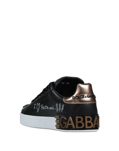 Shop Dolce & Gabbana Woman Sneakers Black Size 5 Soft Leather