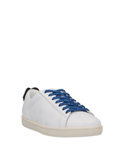 Shop Saint Laurent Woman Sneakers White Size 7.5 Soft Leather