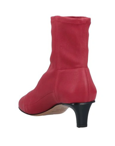 Shop Isabel Marant Woman Ankle Boots Red Size 6 Soft Leather, Lambskin