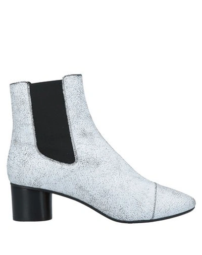 Shop Isabel Marant Ankle Boot In Light Grey