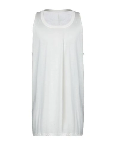 Shop Rick Owens Tank Top In Ivory