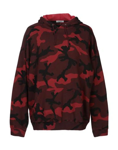 Shop Valentino Sweatshirts In Maroon