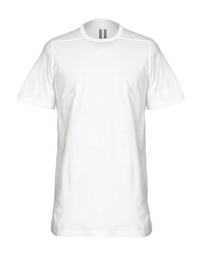 Shop Rick Owens T-shirt In White