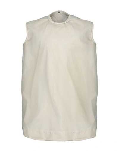 Shop Rick Owens T-shirt In Ivory