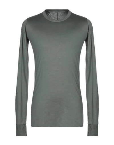 Shop Rick Owens T-shirt In Military Green