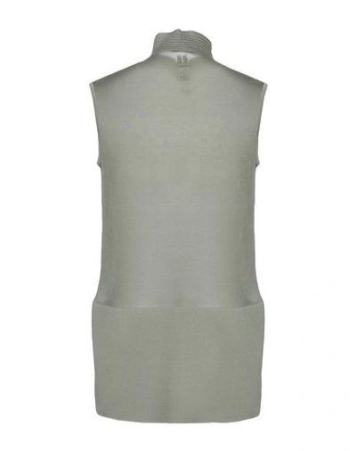 Shop Rick Owens Sleeveless Sweater In Military Green