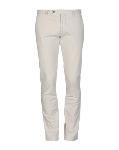 Shop Berwich Casual Pants In Light Grey