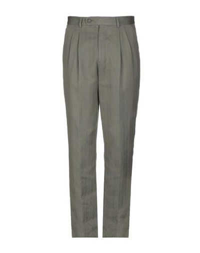 Shop Brunello Cucinelli Casual Pants In Military Green