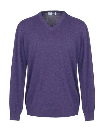 Shop Fedeli Cashmere Blend In Purple