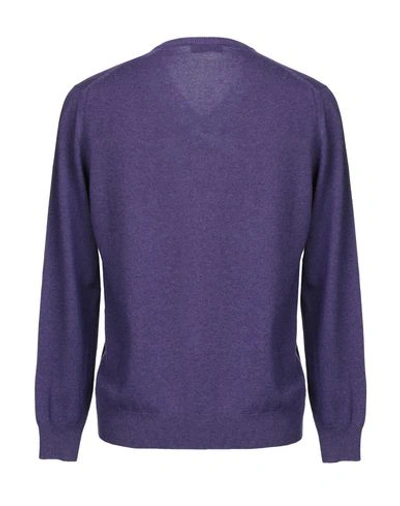 Shop Fedeli Cashmere Blend In Purple