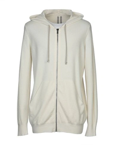 Shop Rick Owens Cardigans In Ivory