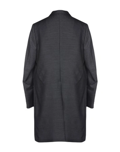 Shop Prada Full-length Jacket In Steel Grey