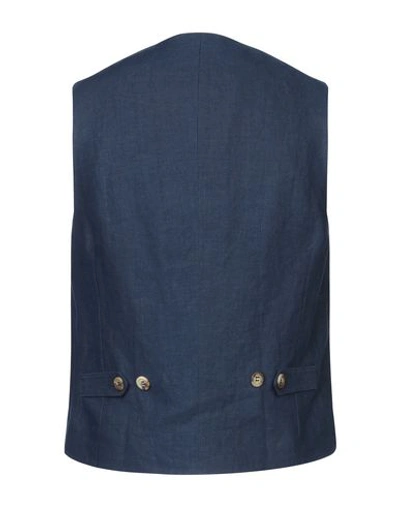 Shop Brunello Cucinelli Suit Vest In Blue