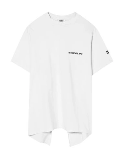 Shop Vetements T-shirts In White