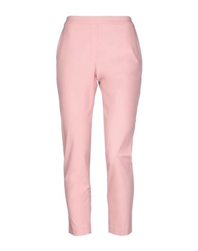 Shop Theory Woman Pants Pastel Pink Size 10 Cotton, Nylon, Elastane