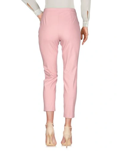 Shop Theory Woman Pants Pastel Pink Size 10 Cotton, Nylon, Elastane