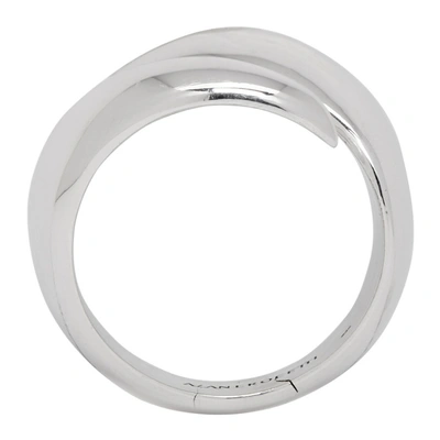 Shop Alan Crocetti Silver Raptor Ring In Strl Silver