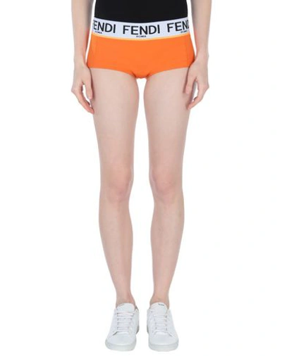 Shop Fendi Shorts & Bermuda In Orange