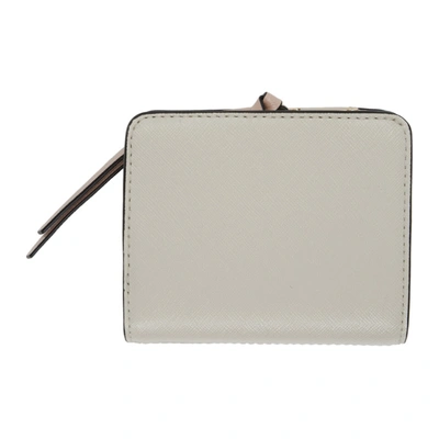 Shop Marc Jacobs Grey Mini Snapshot Compact Wallet In 088 Dustmul