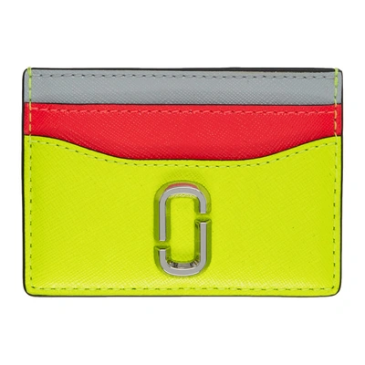 Shop Marc Jacobs Yellow Snapshot Card Holder In 768 Brighty