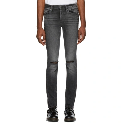 Shop Frame Grey Lhomme Skinny Jeans In Hubbell