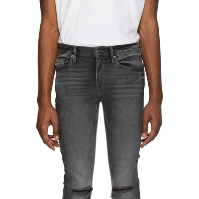 Shop Frame Grey Lhomme Skinny Jeans In Hubbell