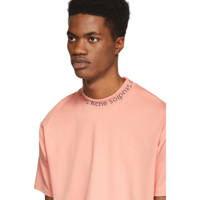 Shop Acne Studios Ssense Exclusive Pink Navid T-shirt