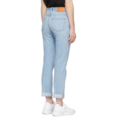 Shop Stella Mccartney Blue Straight Boyfriend Jeans In 4850 Vintbl