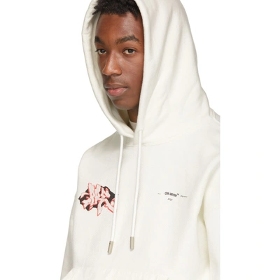 Shop Off-white Dondi Graffiti Hoodie In Offwhite