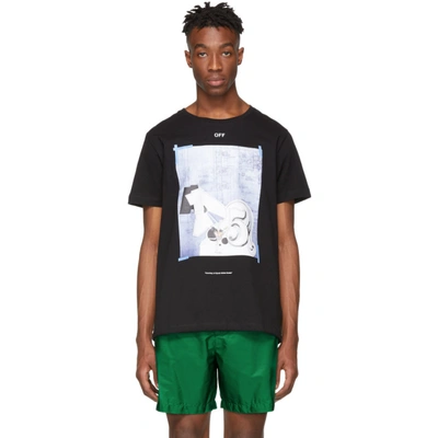 Shop Off-white Black Dondi Square T-shirt