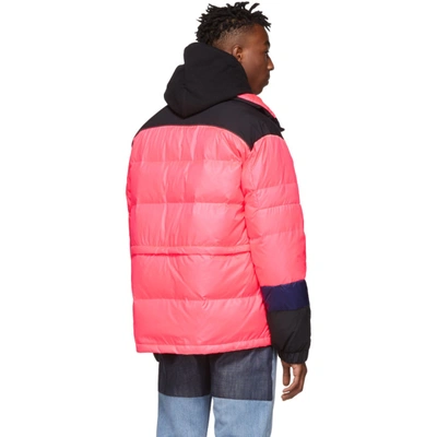 Shop Off-white Pink Down Puffer Jacket