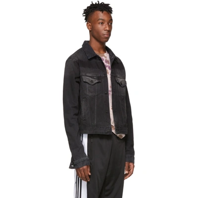 Shop Off-white Black Denim Exaggerated Jacket