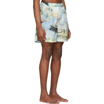 Shop Off-white Multicolor Lake Swim Shorts In Allover