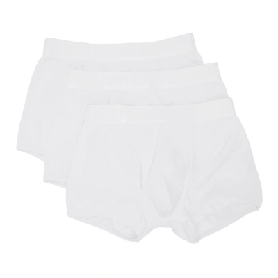 Shop Off-white Three-pack White Stretch Boxers